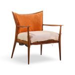 Paul Mccobb for Directional Mid Century Walnut Lounge Chair
