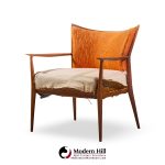 Paul Mccobb for Directional Mid Century Walnut Lounge Chair