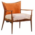 paul mccobb for directional mid century walnut lounge chair