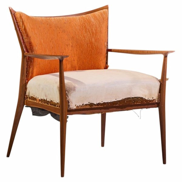 Paul Mccobb for Directional Mid Century Walnut Lounge Chair