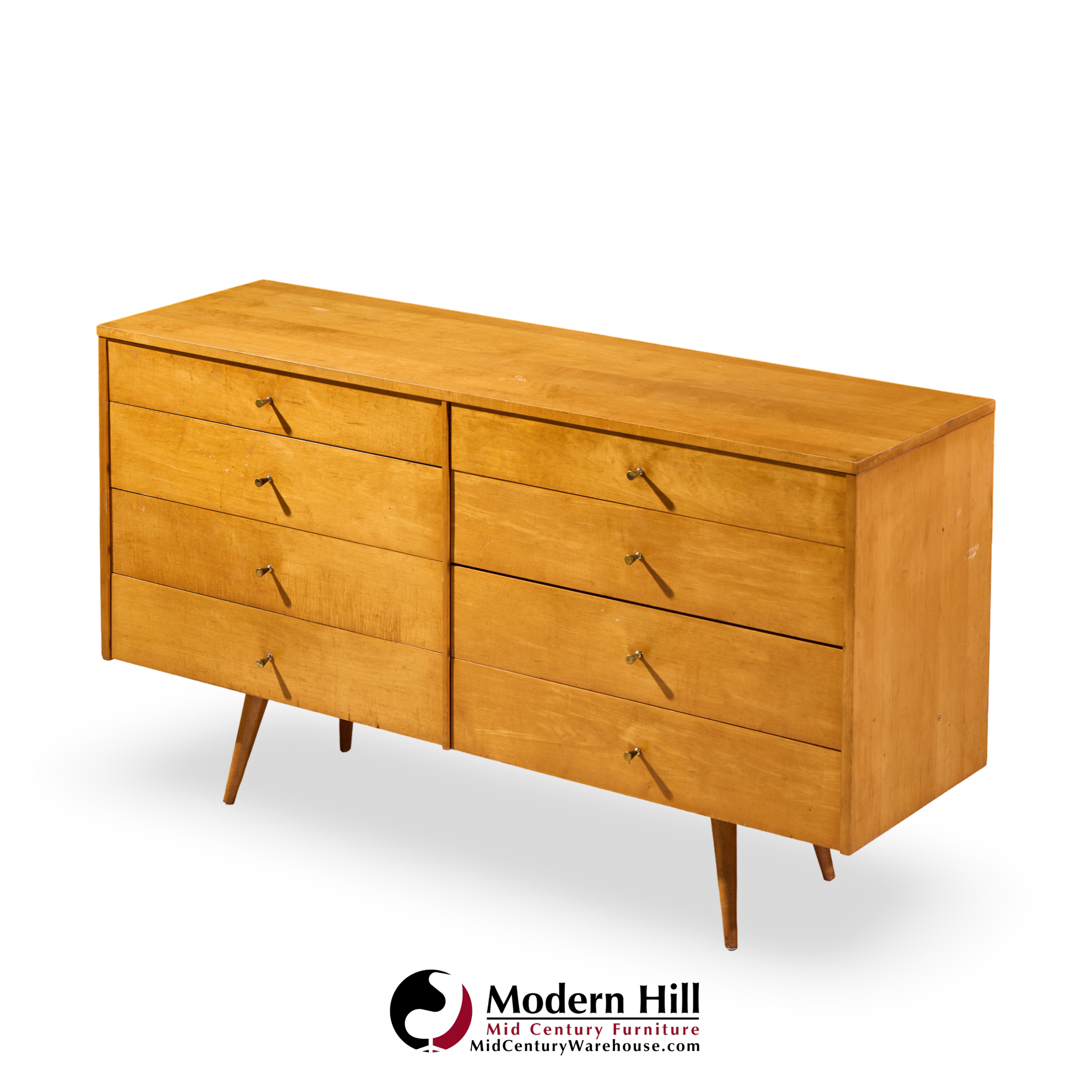 Paul Mccobb for Planner Group Mid Century 8-drawer Lowboy Dresser