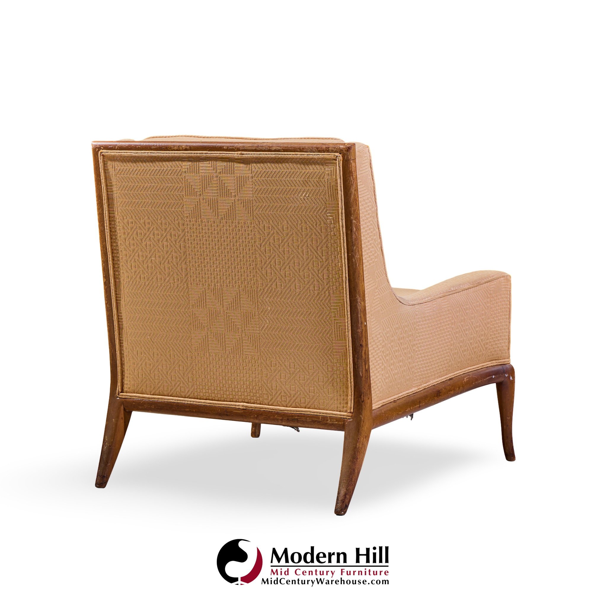 robsjohn gibbings for widdicomb mid century bleached mahogany lounge chair