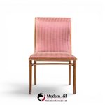 robsjohn-gibbings for widdicomb mid century walnut dining chairs - set of 6