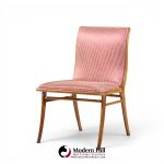 robsjohn-gibbings for widdicomb mid century walnut dining chairs - set of 6