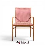 robsjohn-gibbings for widdicomb mid century walnut dining chairs - set of 6