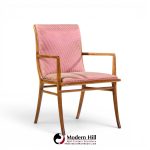 robsjohn-gibbings for widdicomb mid century walnut dining chairs - set of 6