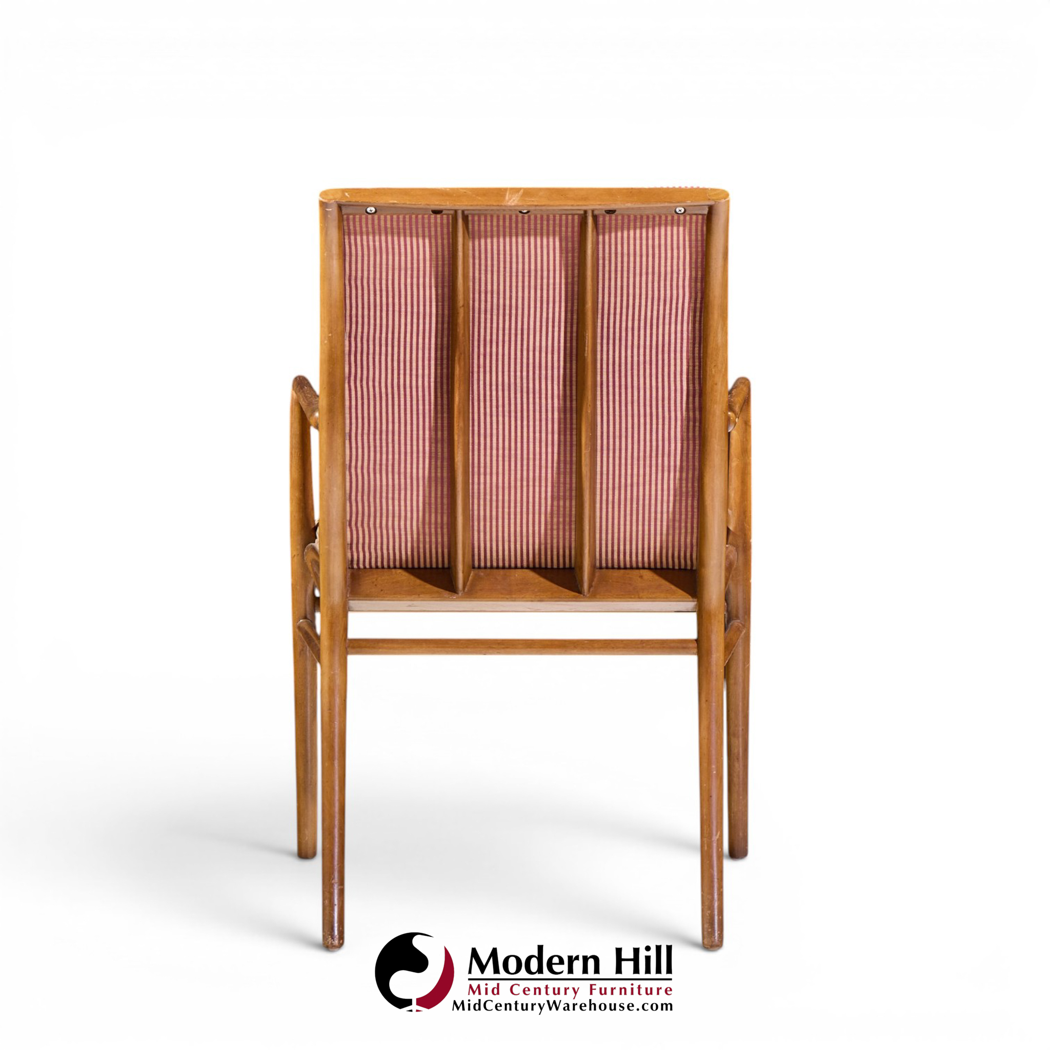 robsjohn-gibbings for widdicomb mid century walnut dining chairs - set of 6