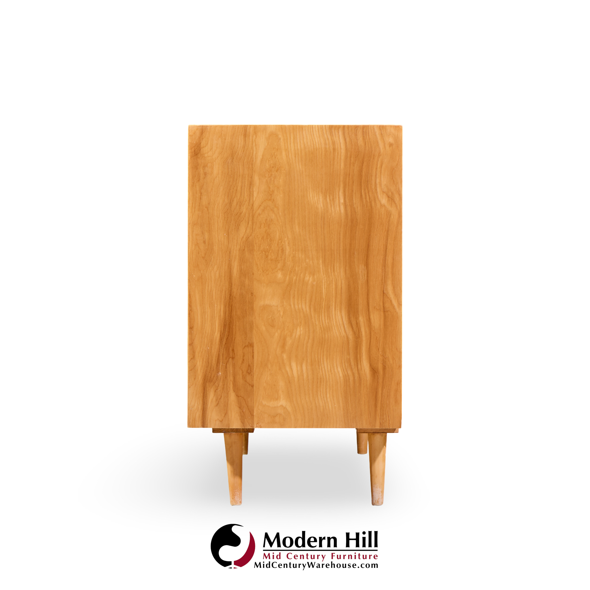 Stanley Young for Glenn of California Mid Century Walnut Sliding Door Credenza