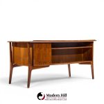 Svend Madsen Mid Century Danish Teak Curved Desk