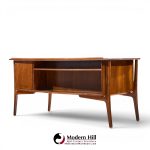 Svend Madsen Mid Century Danish Teak Curved Desk