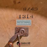 T.h. Robsjohn Gibbings for Widdicomb Mid Century Walnut Expanding Dining Table with 3 Leaves