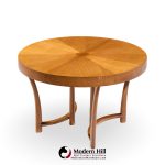 T.h. Robsjohn Gibbings for Widdicomb Mid Century Walnut Expanding Dining Table with 3 Leaves