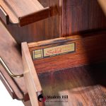 Torbjørn Afdal for Bruksbo Mid Century Danish Rosewood Expanding Bar Cart