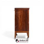 Torbjørn Afdal for Bruksbo Mid Century Danish Rosewood Expanding Bar Cart