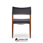 villy schou andersen mid century danish teak dining chairs - set of 4