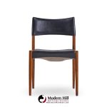villy schou andersen mid century danish teak dining chairs - set of 4