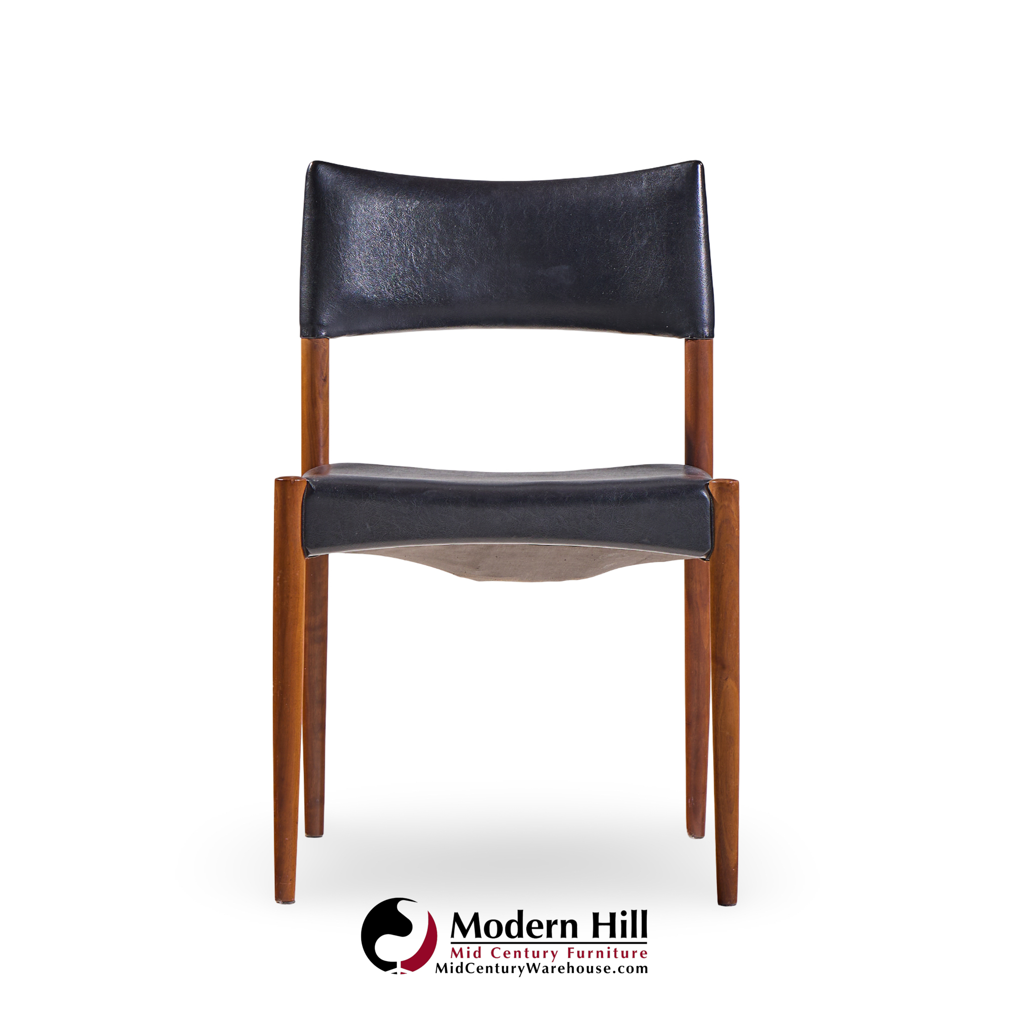 villy schou andersen mid century danish teak dining chairs - set of 4
