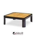 vladimir kagan mid century burlwood coffee table