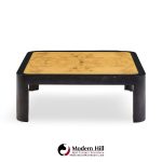 vladimir kagan mid century burlwood coffee table