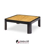 vladimir kagan mid century burlwood coffee table