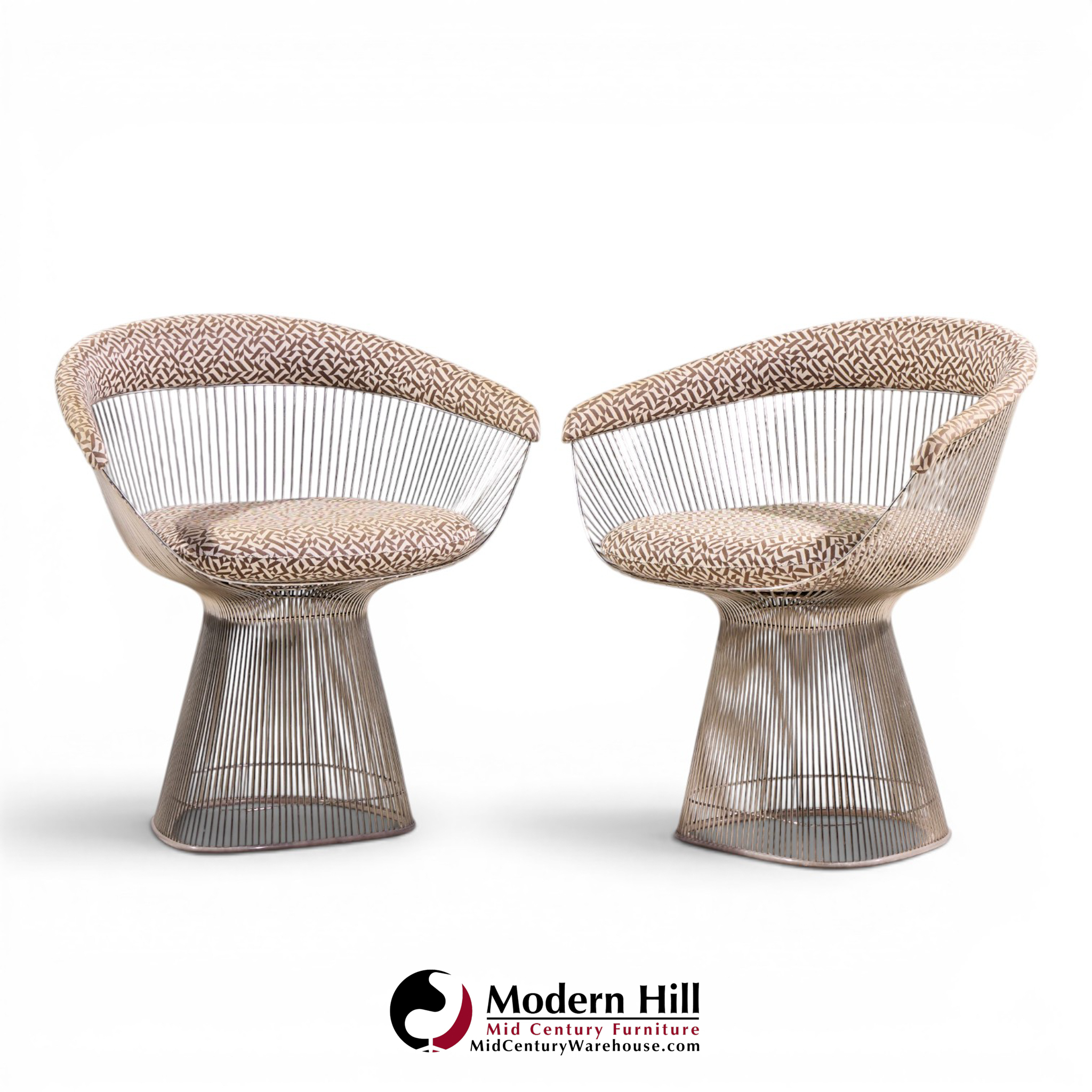 Warren Platner for Knoll Mid Century Dining Chairs - Pair