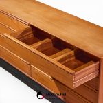 westnofa mid century teak danish teak 8 drawer lowboy dresser