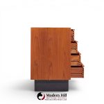 westnofa mid century teak danish teak 8 drawer lowboy dresser