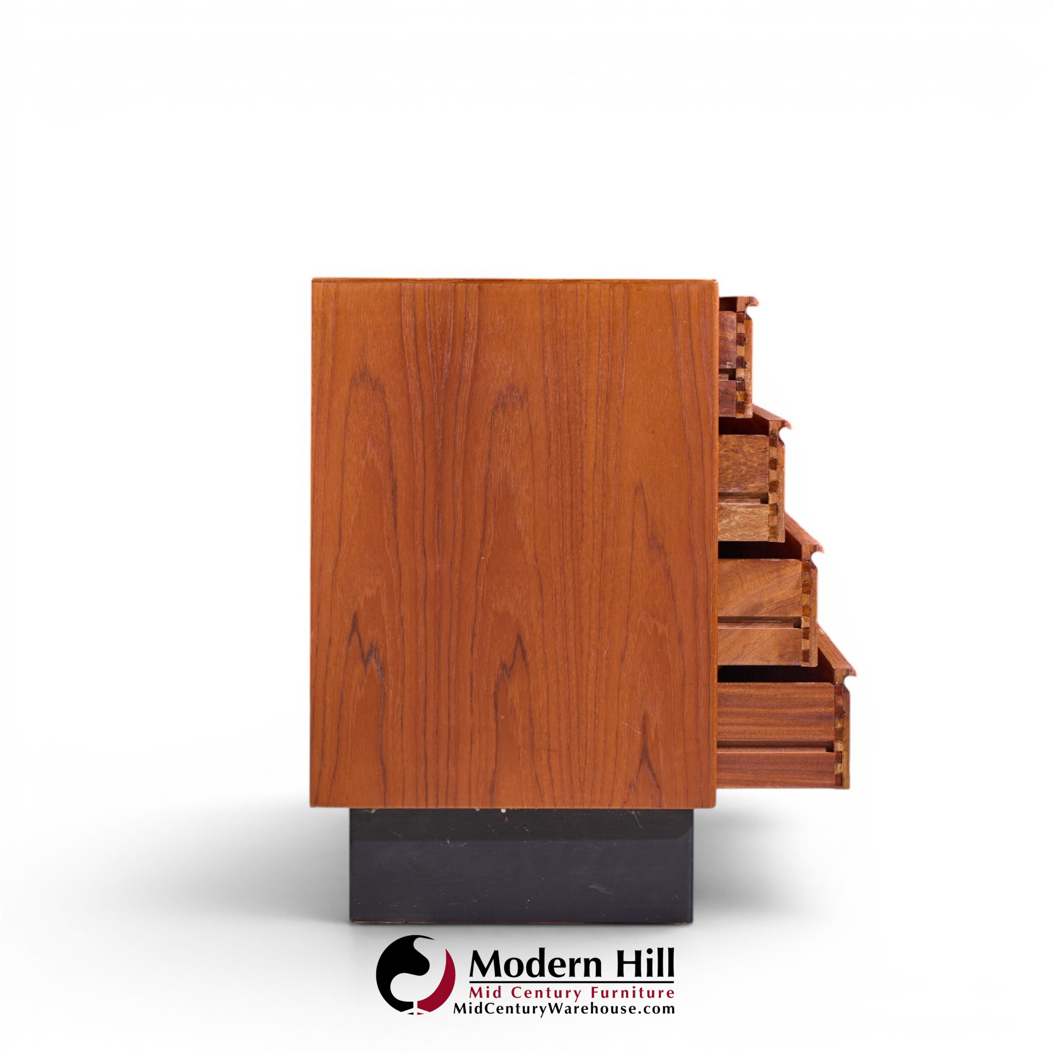 westnofa mid century teak danish teak 8 drawer lowboy dresser