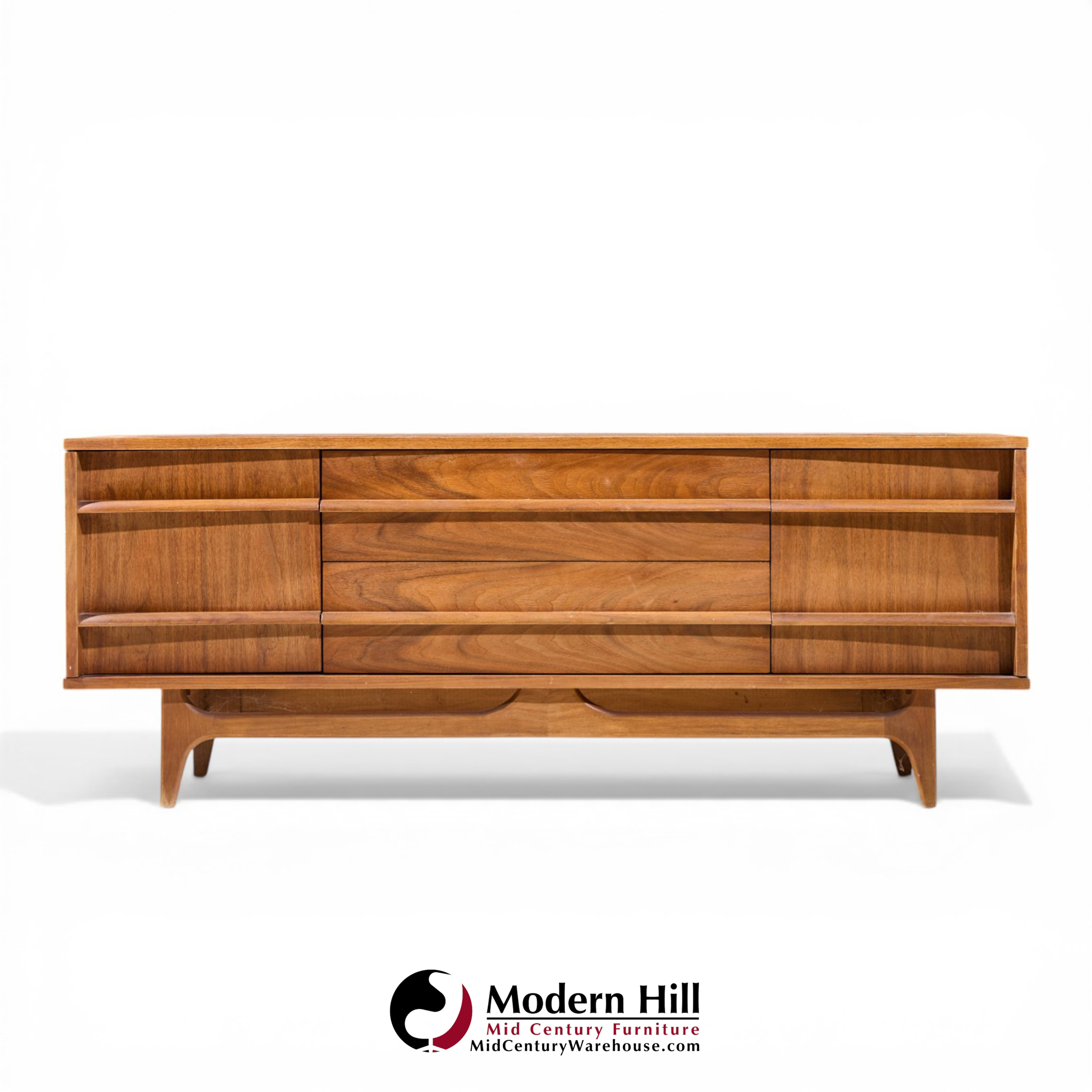 young manufacturing mid century credenza and hutch