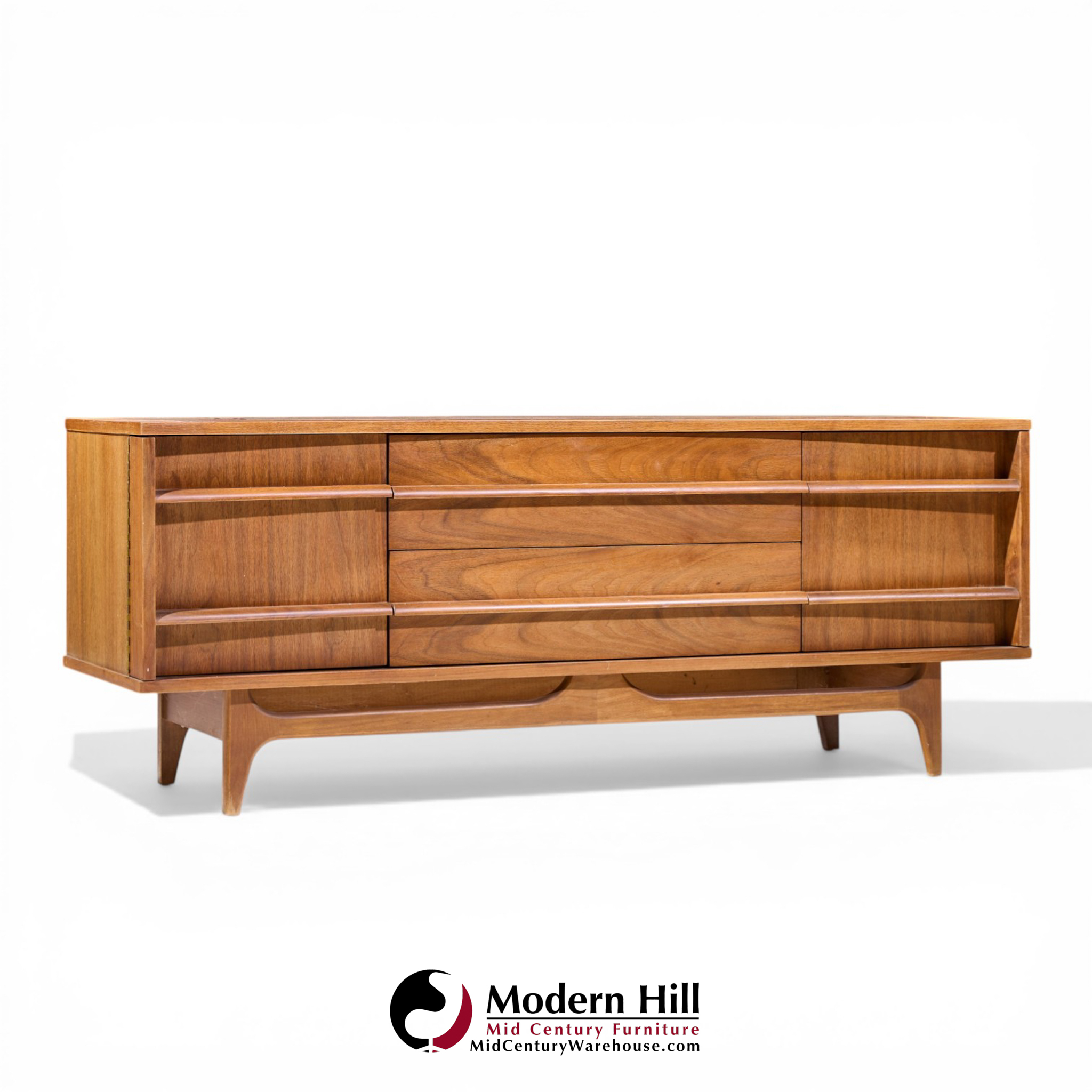 young manufacturing mid century credenza and hutch