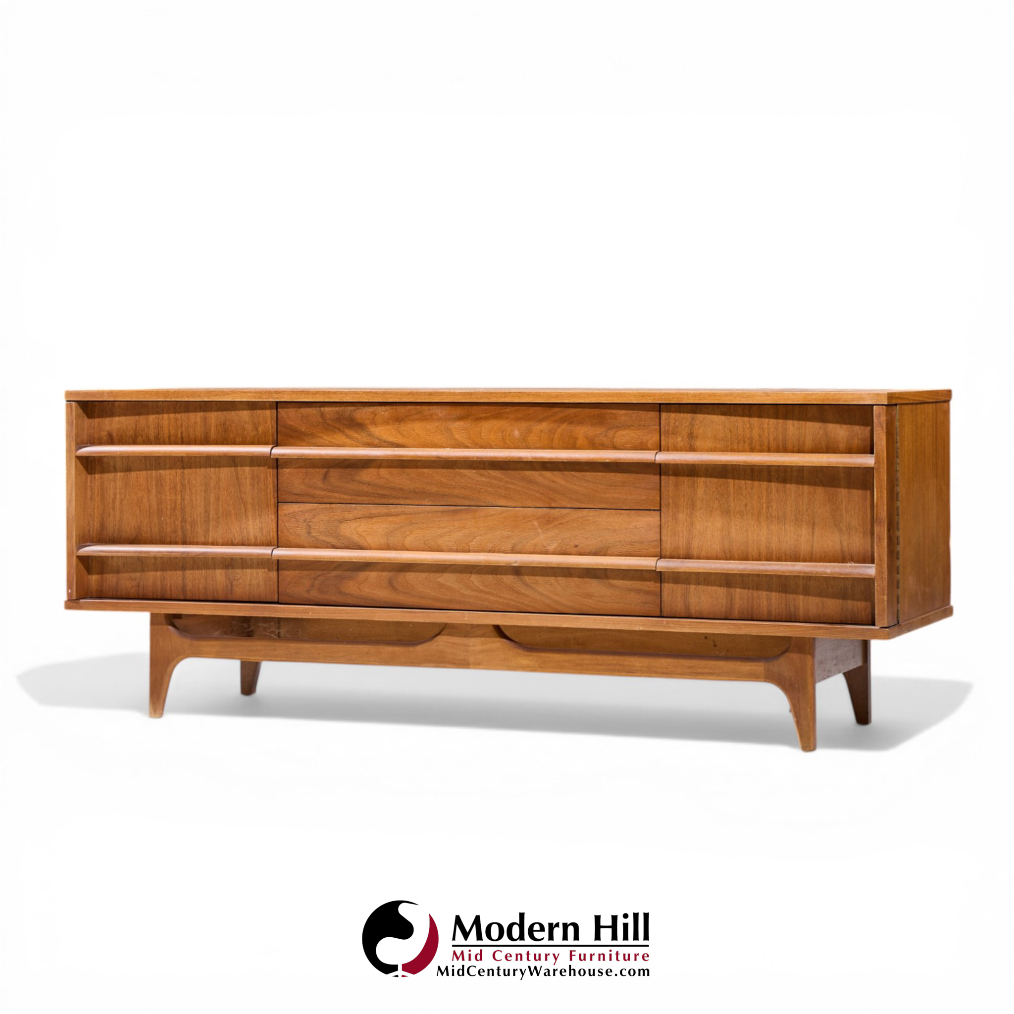 young manufacturing mid century credenza and hutch