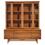 young manufacturing mid century credenza and hutch