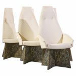 adrian pearsall for craft associates mid century brutalist dining chairs - set of 6