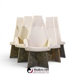adrian pearsall for craft associates mid century brutalist dining chairs - set of 6