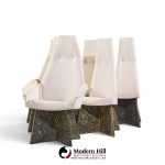 adrian pearsall for craft associates mid century brutalist dining chairs - set of 6