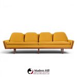 adrian pearsall for craft associates mid century walnut gondola sofa