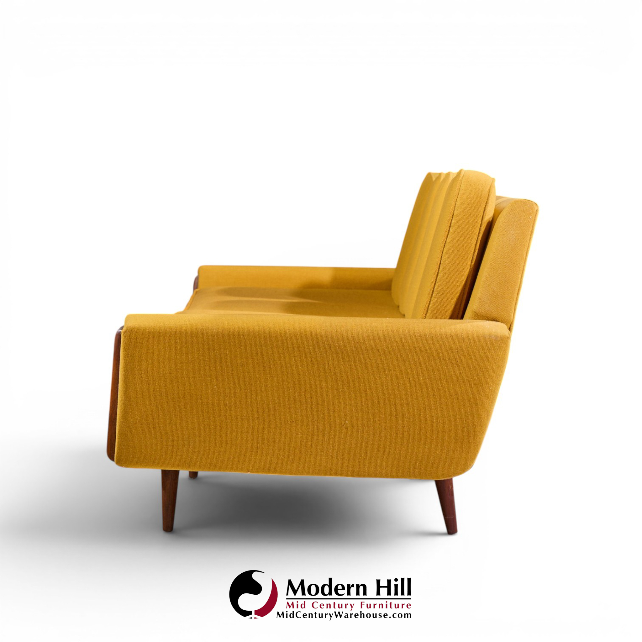 adrian pearsall for craft associates mid century walnut gondola sofa