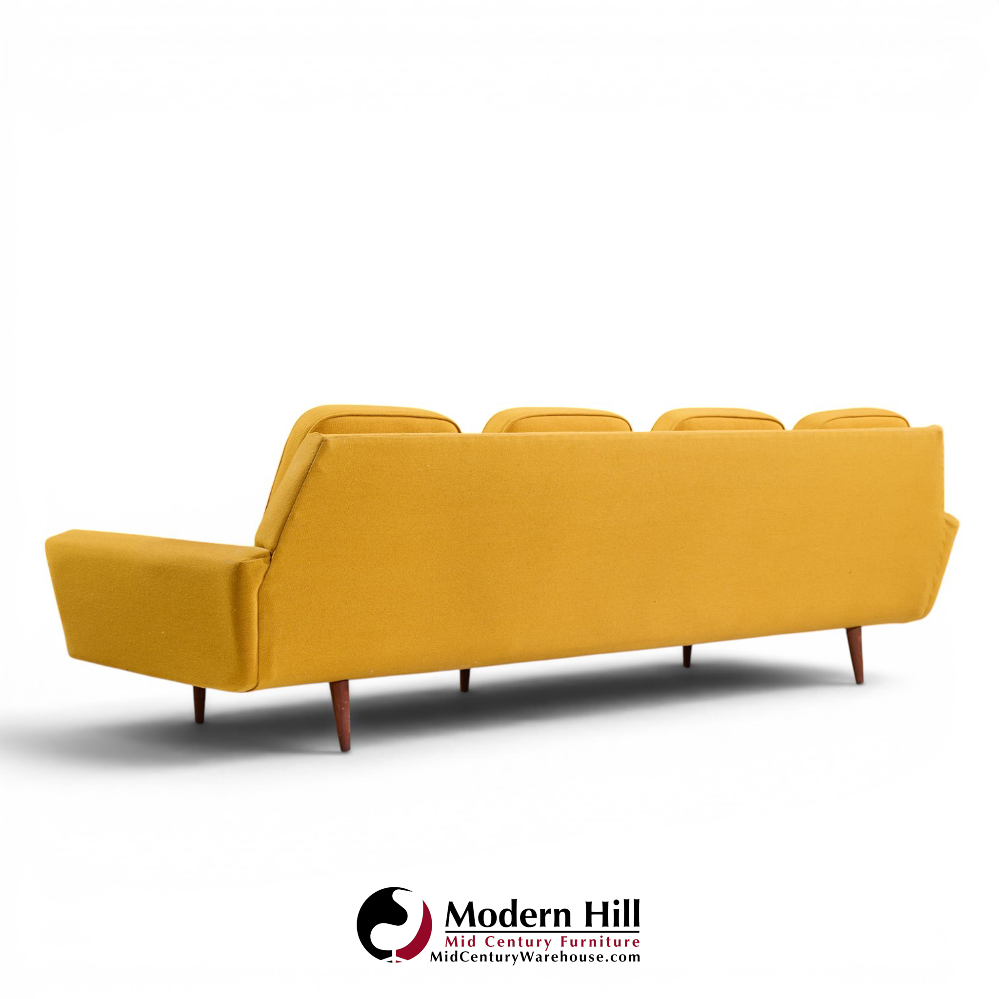 adrian pearsall for craft associates mid century walnut gondola sofa