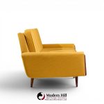 adrian pearsall for craft associates mid century walnut gondola sofa