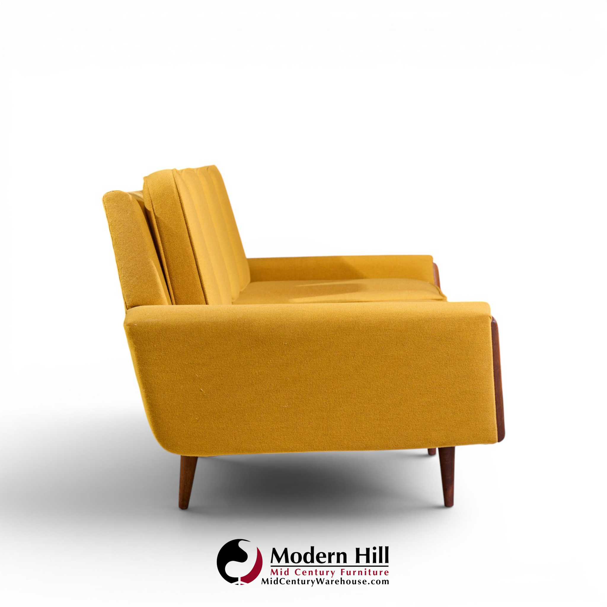 adrian pearsall for craft associates mid century walnut gondola sofa