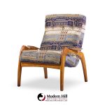 adrian pearsall for craft associates mid century walnut lounge chairs - pair