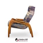 adrian pearsall for craft associates mid century walnut lounge chairs - pair