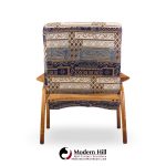 adrian pearsall for craft associates mid century walnut lounge chairs - pair
