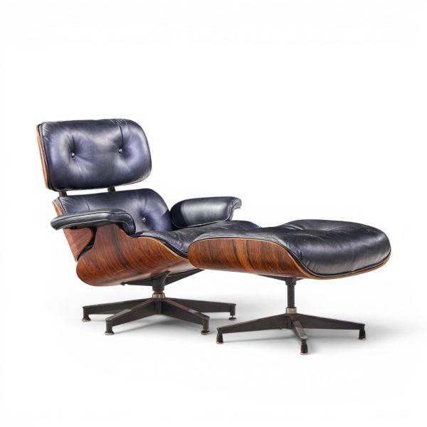 charles and ray eames for herman miller mid century rosewood eames chair and ottoman