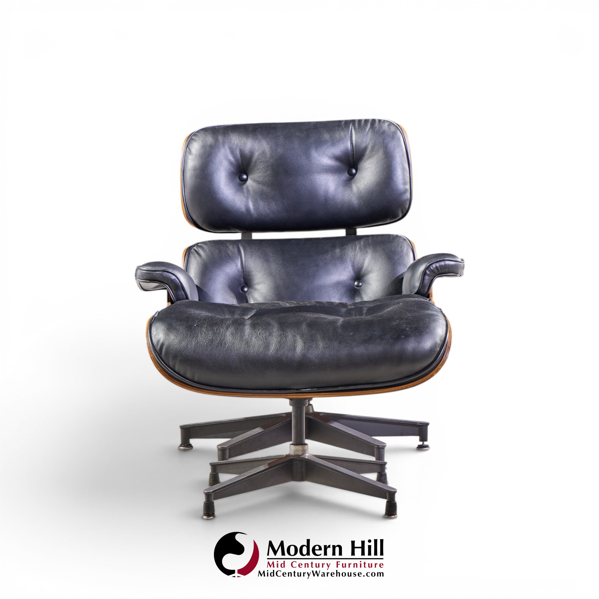 charles and ray eames for herman miller mid century rosewood eames chair and ottoman