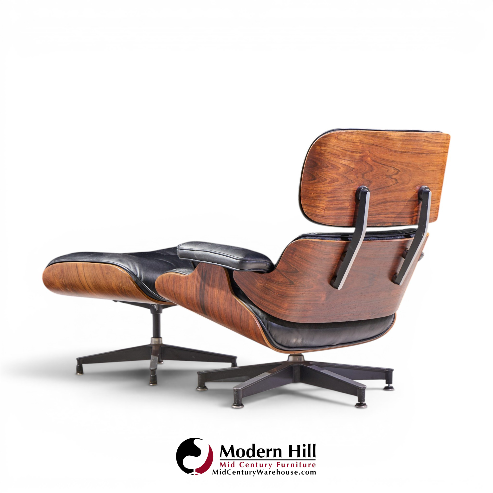 charles and ray eames for herman miller mid century rosewood eames chair and ottoman