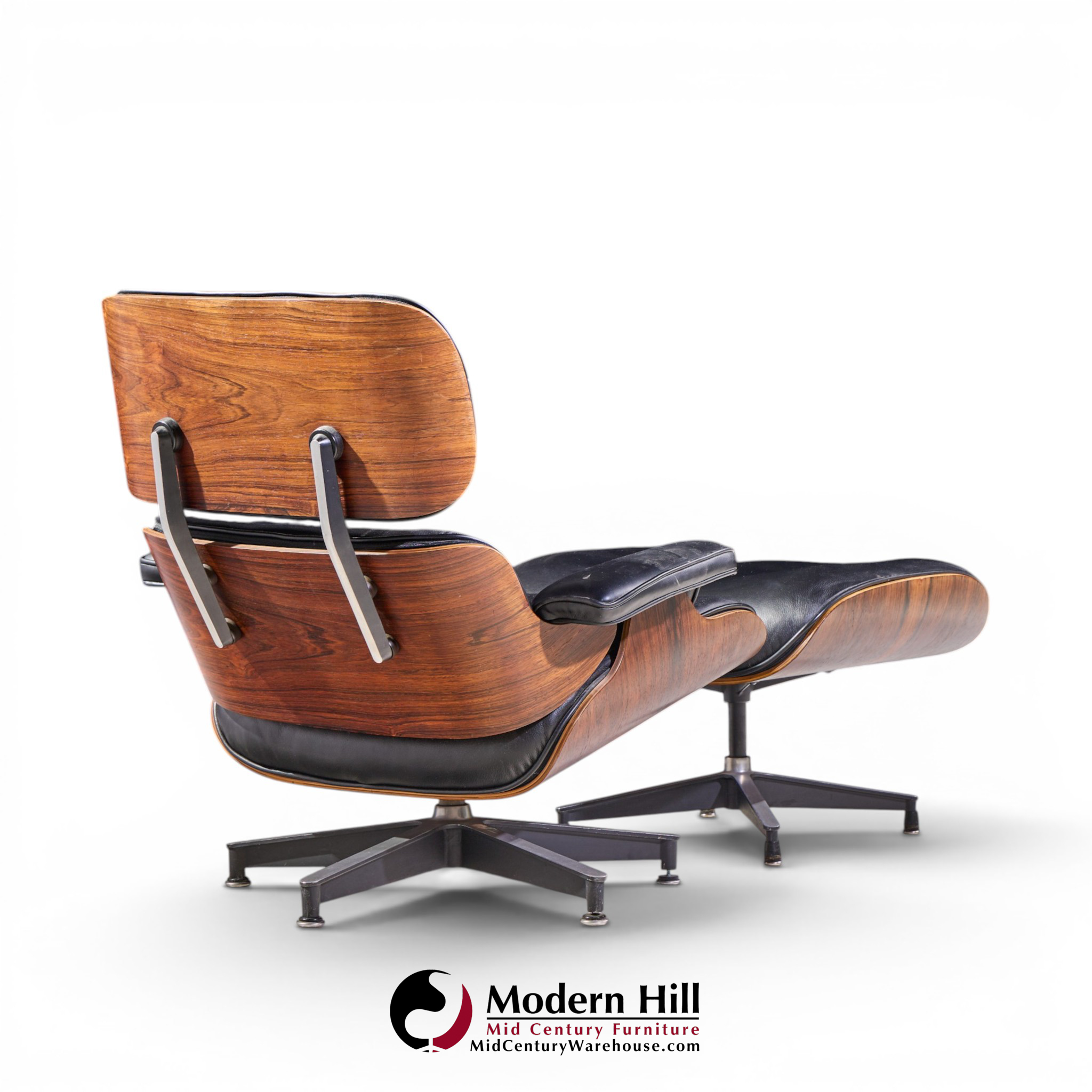 charles and ray eames for herman miller mid century rosewood eames chair and ottoman