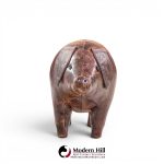 dimitri omersa mid century english leather pig ottoman