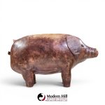 dimitri omersa mid century english leather pig ottoman