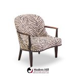 edward wormley for dunbar janus model 5705 mid century mahogany lounge chair - pair